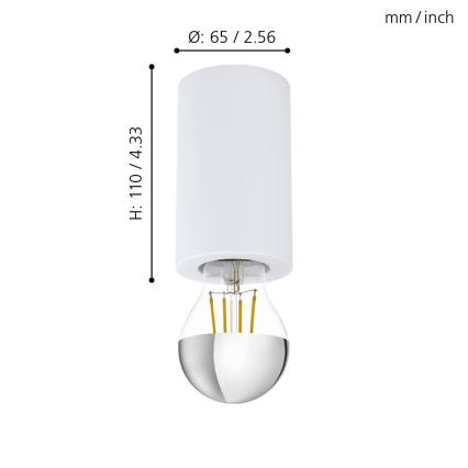 Eglo - Laevalgusti 1xE27/40W/230V