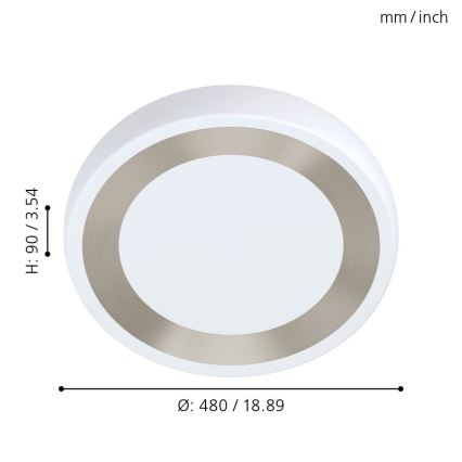 Eglo - LED-laevalgusti LED/22W/230V