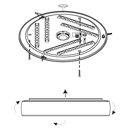 Eglo - LED-laevalgusti LED/22W/230V