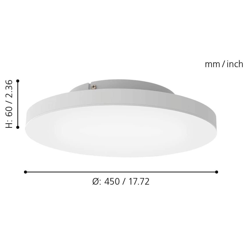 Eglo - LED RGB Hämardatav laevalgusti TURCONA-C LED/20W/230V + Pult