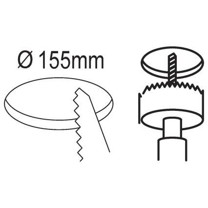 Eglo - LED Suspended hele LED/10.5W/230V