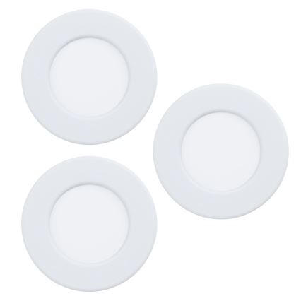 Eglo - KOMPLEKT 3x LED Süvisvalgusti FUEVA 5 1xLED/2,7W/230V