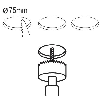 Eglo - KOMPLEKT 3x LED Süvisvalgusti FUEVA 5 1xLED/2,7W/230V