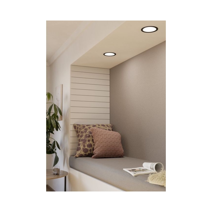 Eglo - LED vannitoa lae sisse paigaldatav valgusti LED/10,5W/230V IP44 läbimõõt 16,6 cm
