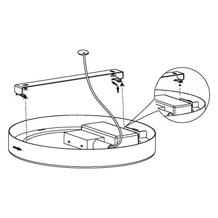 Eglo - LED-laevalgusti LED/10,5W/230V