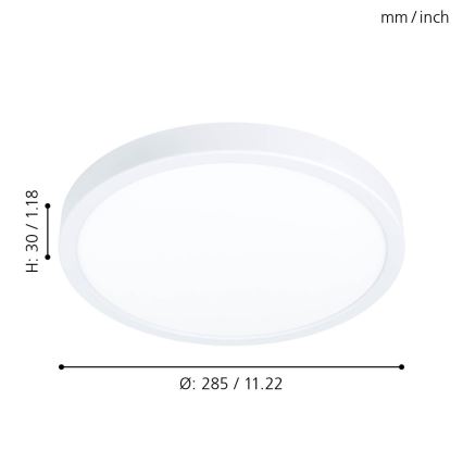 Eglo - LED-laevalgusti LED/20W/230V