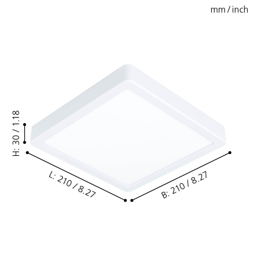 Eglo - LED Laelamp LED/16,5W/230V 21x21 cm