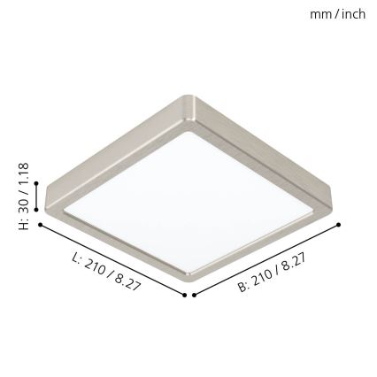 Eglo - LED-laevalgusti LED/16,5W/230V