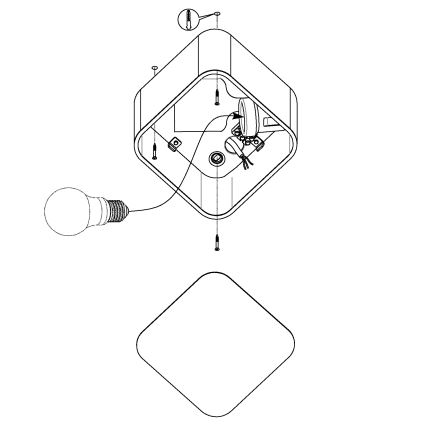 Eglo - Laevalgusti 1xE27/28W/230V