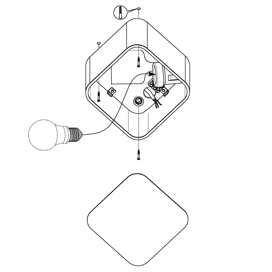 Eglo - Laevalgusti 1xE27/28W/230V