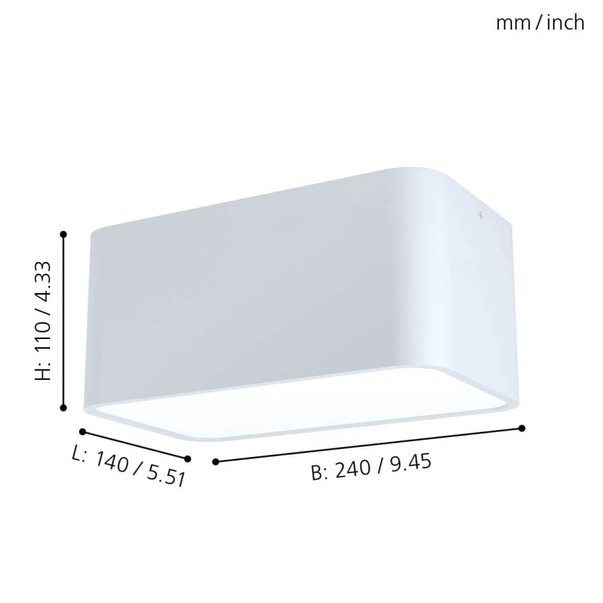 Eglo - Laevalgusti 2xE27/28W/230V