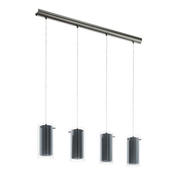 Eglo 99287 - Rippvalgusti kaablil PINTO TEXTIL 4xE27/16W/230V