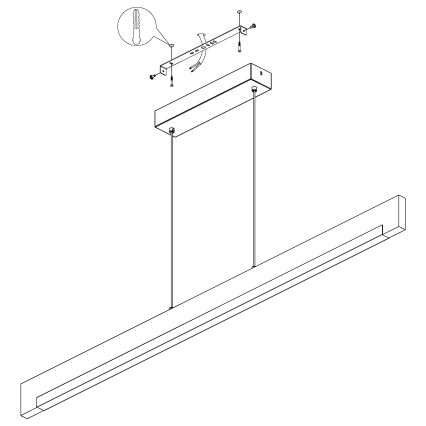 Eglo - LED Hämardatav lühter LED/25.5W/230V