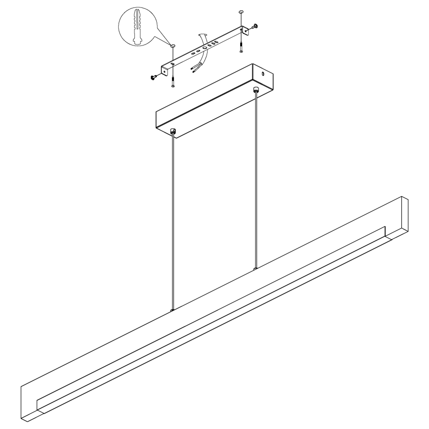 Eglo - LED Hämardatav lühter LED/25.5W/230V