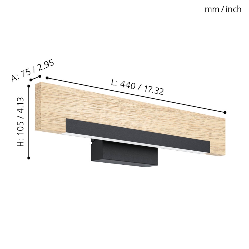 Eglo - LED Seinavalgusti LED/9,6W/230V