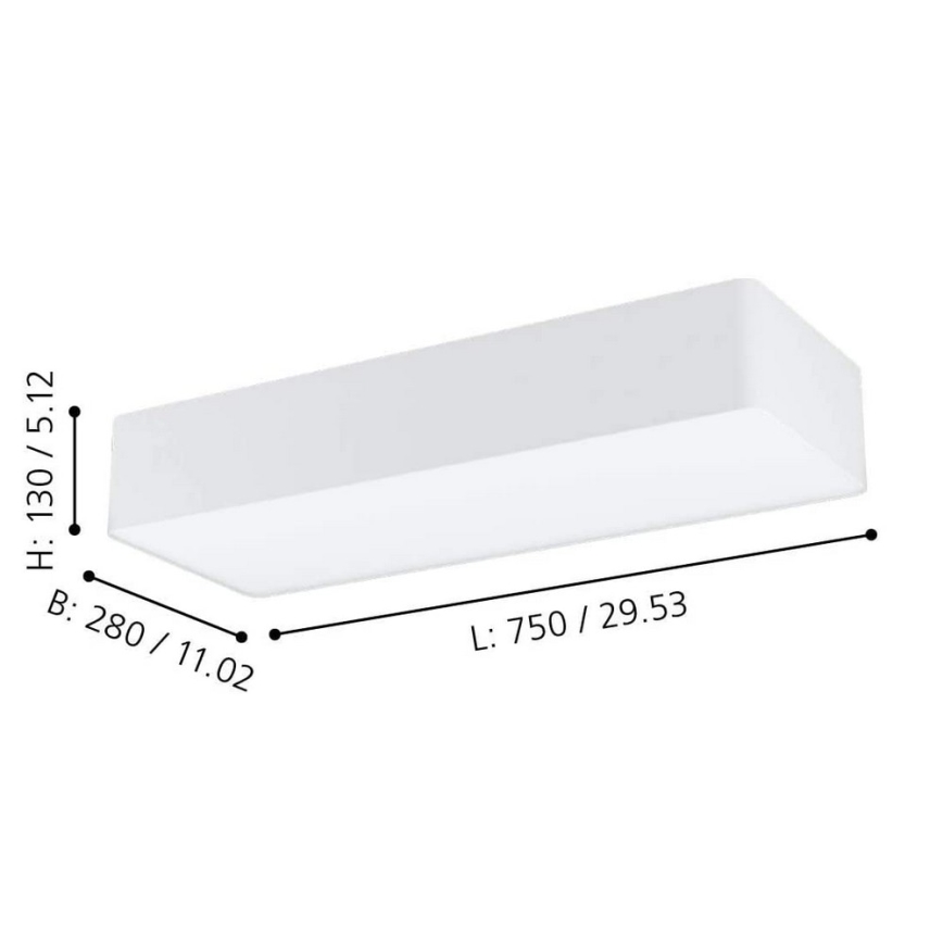 Eglo 99298 - Laelamp POSADERRA 3xE27/28W/230V