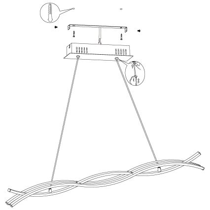 Eglo - LED Lühter LED/36W/230V