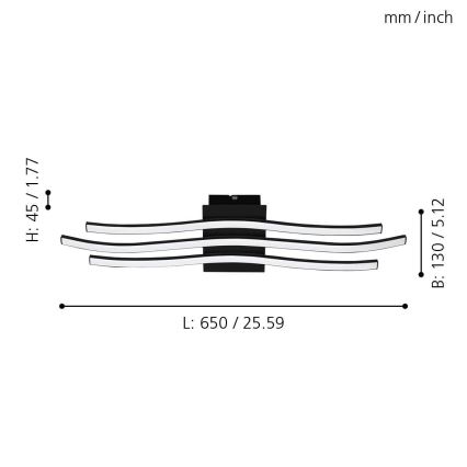 Eglo - LED-laevalgusti LED/21W/230V