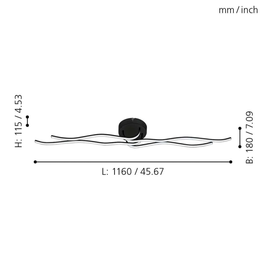 Eglo - LED Kinnitatav lühter  LED/36W/230V