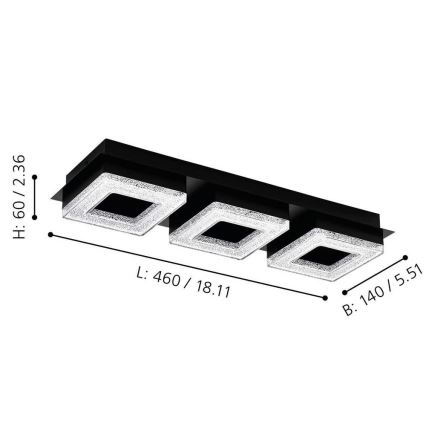 Eglo - LED-laevalgusti 3xLED/4W/230V