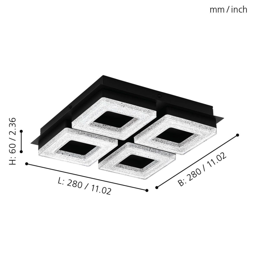 Eglo - LED-laevalgusti 4xLED/4W/230V