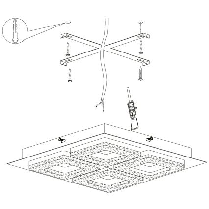 Eglo - LED-laevalgusti 4xLED/4W/230V