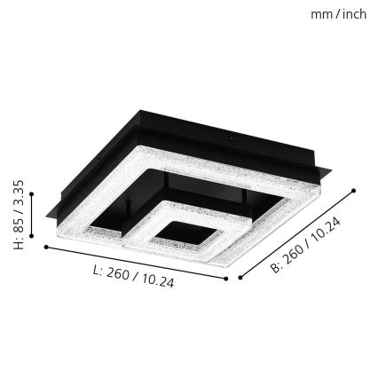 Eglo - LED-laevalgusti LED/12W/230V