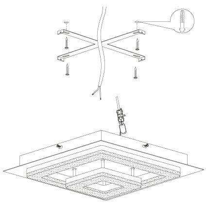 Eglo - LED-laevalgusti LED/12W/230V