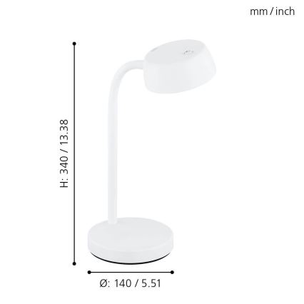 Eglo - LED Laualamp LED/4.5W/230V