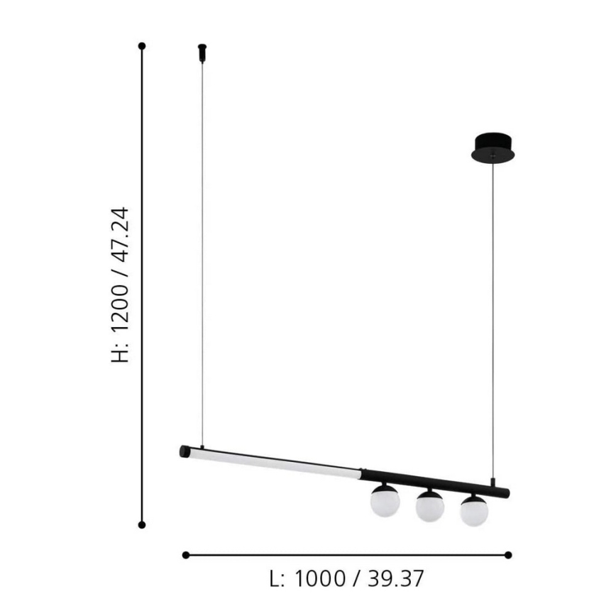 Eglo - LED Lühter LED/22W/230V