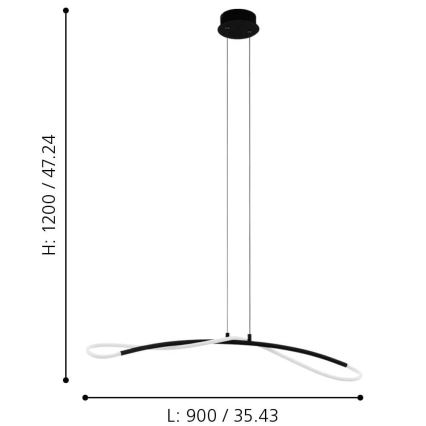 Eglo - LED Lühter LED/20W/230V