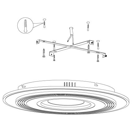 Eglo - LED Laevalgusti 3xLED/16W/230V