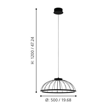 Eglo - LED Lühter LED/27W/230V