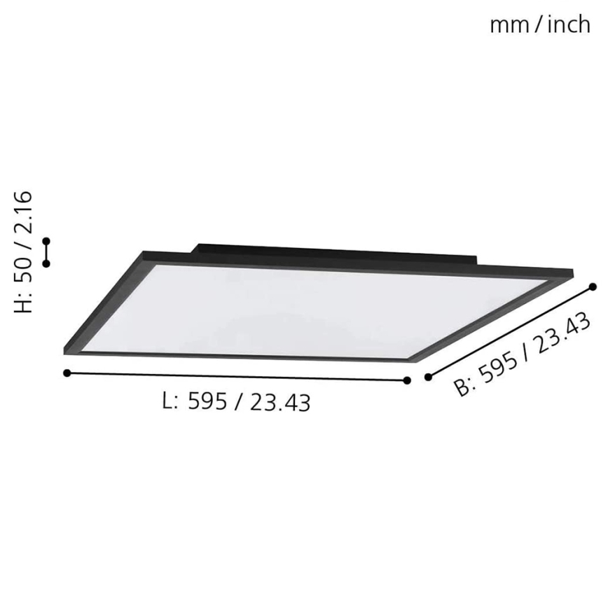 Eglo - RGB LED Hämardatav laevalgusti SALOBRENA-C LED/30,5W/230V + kaugjuhtimispult