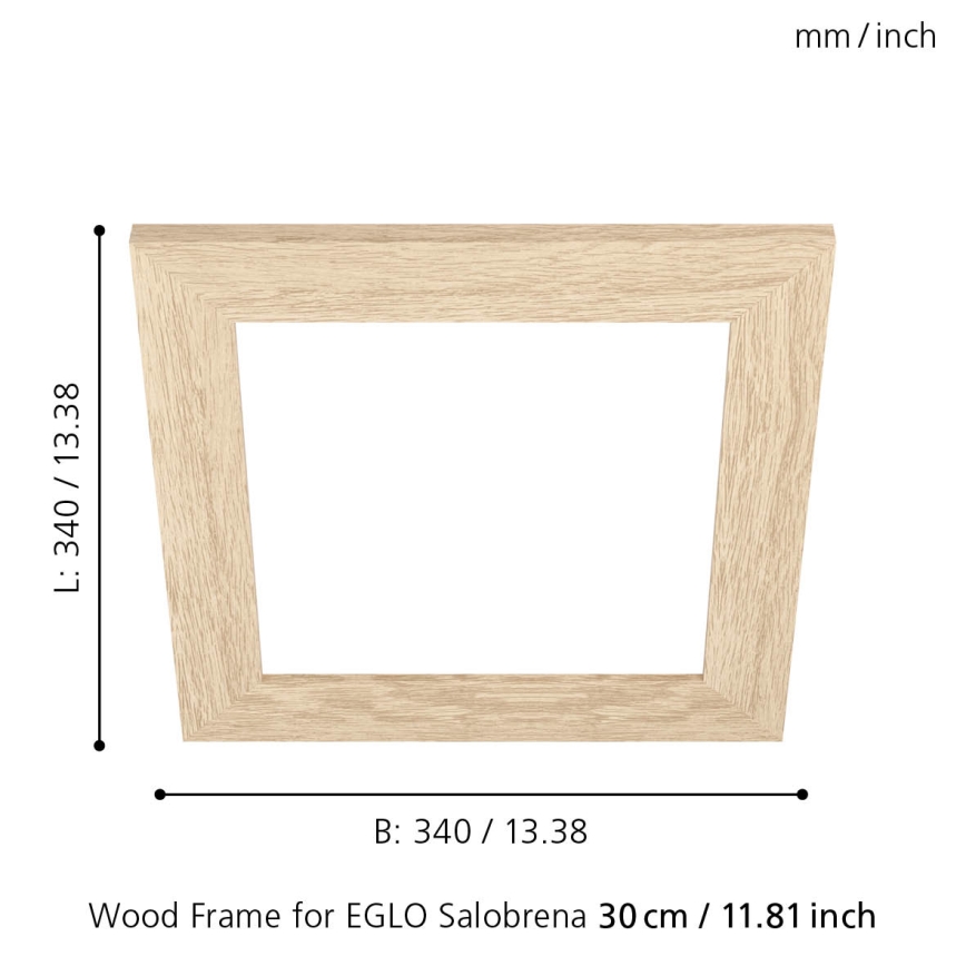 Eglo 99421 - Raam laevalgustile SALOBRENA 300x300 mm
