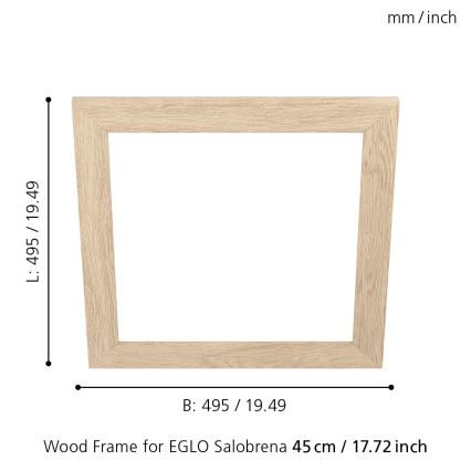 Eglo 99422 - Raam laevalgustile SALOBRENA 450x450 mm