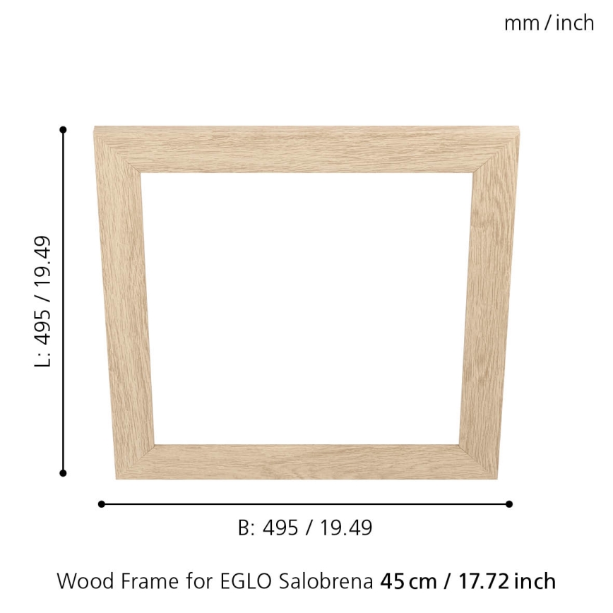 Eglo 99422 - Raam laevalgustile SALOBRENA 450x450 mm