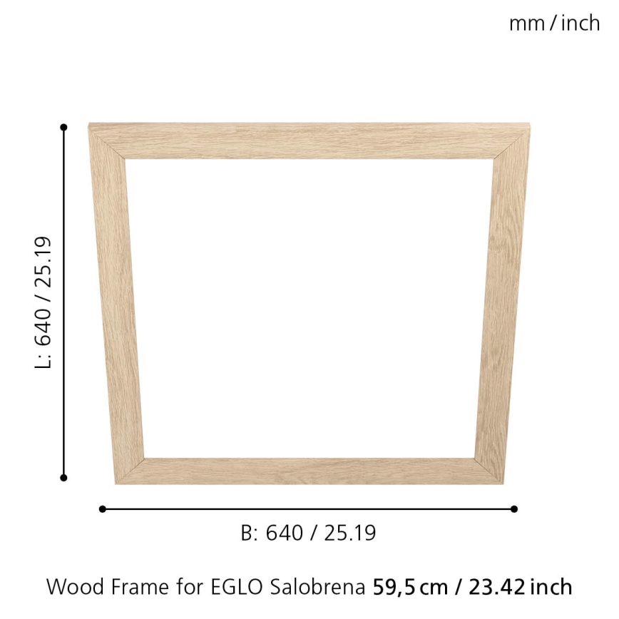 Eglo - Raam valgustile SALOBRENA 595x595 mm