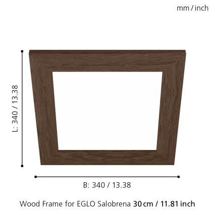 Eglo 99425 - Raam laevalgustile SALOBRENA 300x300 mm