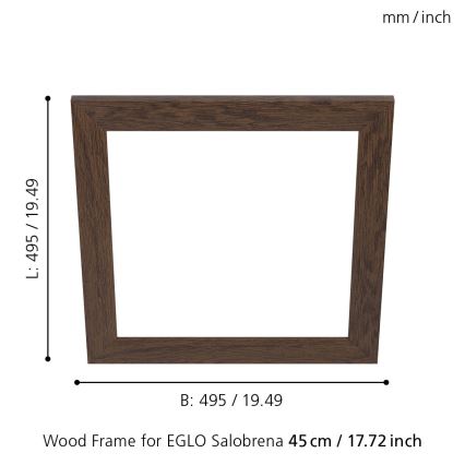 Eglo - Raam valgustile SALOBRENA 450x450 mm