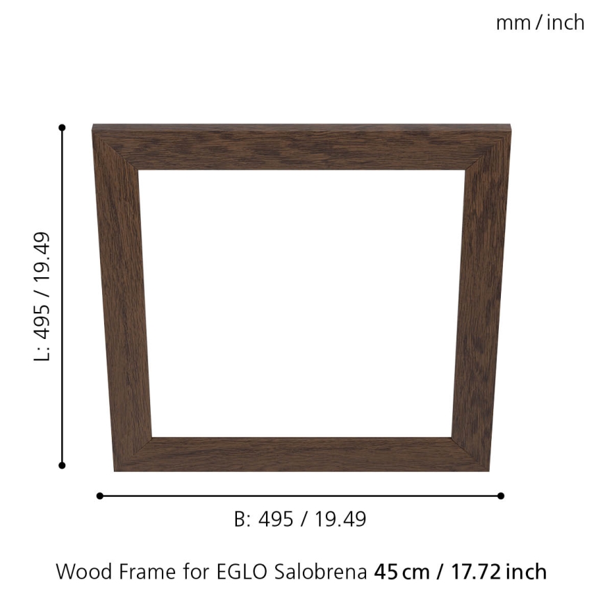 Eglo - Raam valgustile SALOBRENA 450x450 mm