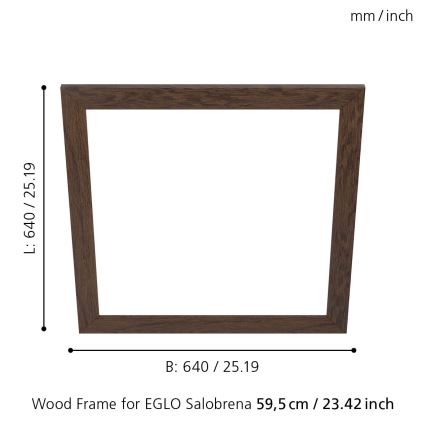 Eglo - Raam valgustile SALOBRENA 595x595 mm