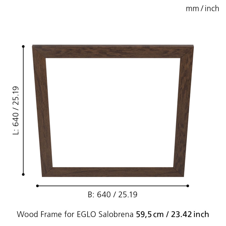 Eglo - Raam valgustile SALOBRENA 595x595 mm