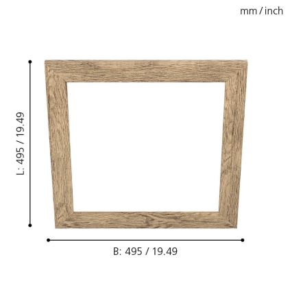 Eglo - Raam valgustile SALOBRENA 450x450 mm