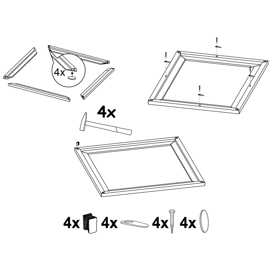 Eglo - Raam valgustile SALOBRENA 450x450 mm