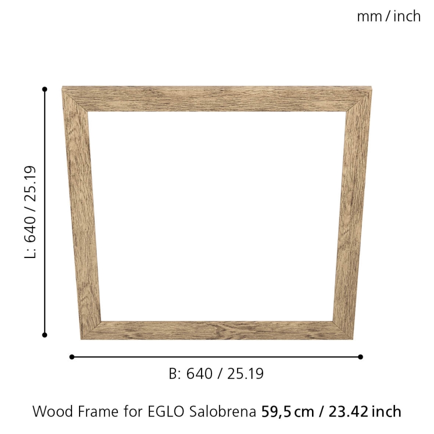 Eglo - Raam valgustile SALOBRENA 595x595 mm