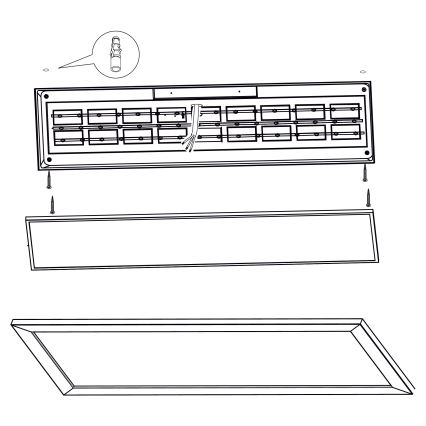 Eglo - LED Laevalgusti LED/32W/230V 345x1245 mm