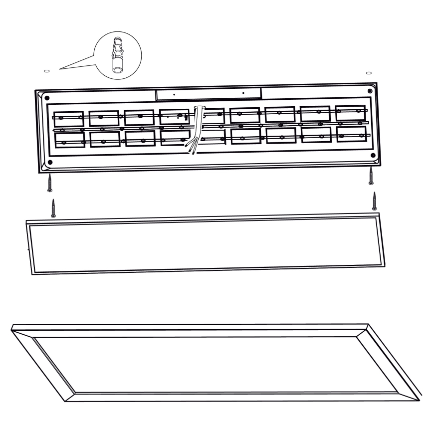 Eglo - LED Laevalgusti LED/32W/230V 345x1245 mm