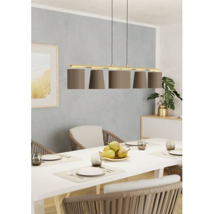 Eglo 99487 - Ripplühter kaablitega ALMEIDA 5xE14/40W/230V