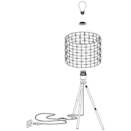 Eglo - Laualamp 1xE27/40W/230V